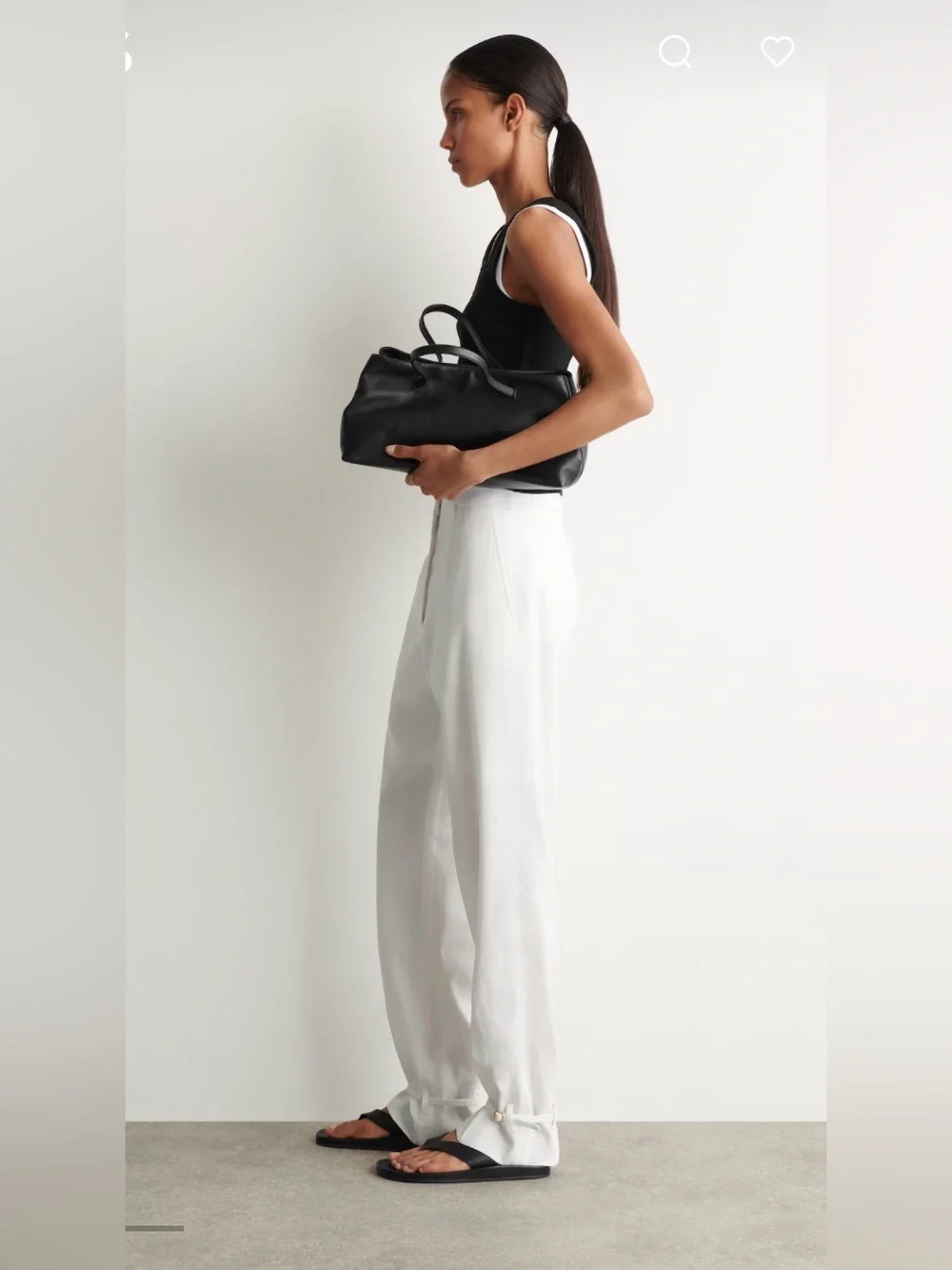 NWT LINEN STRAIGHT-LEG PANTS, COS petite